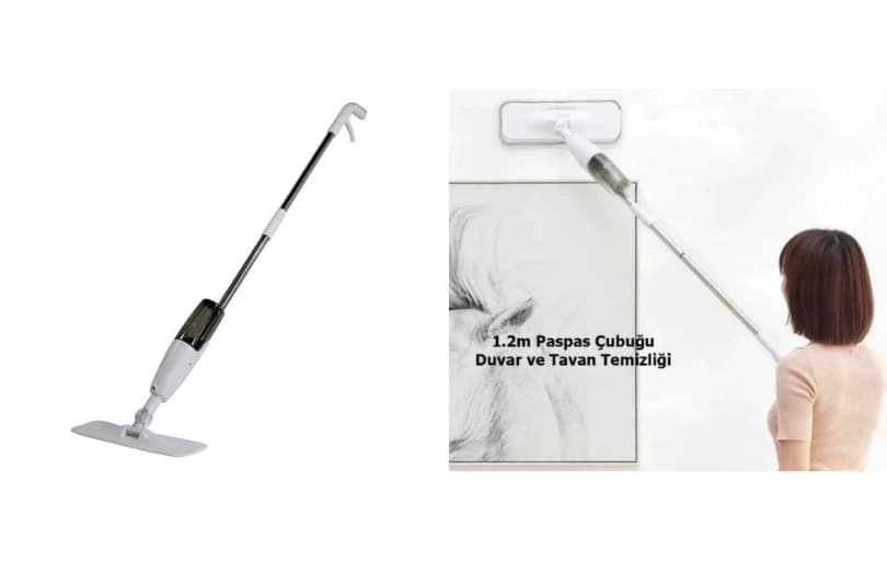 Deerma 360 Derece Dönen Su Püskürtmeli Sprey Paspas - 359 TL