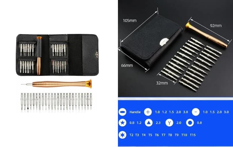 Depomega Mıknatıslı Deri Çantalı Tornavida Seti 109₺ (Kargo Ücretsiz)