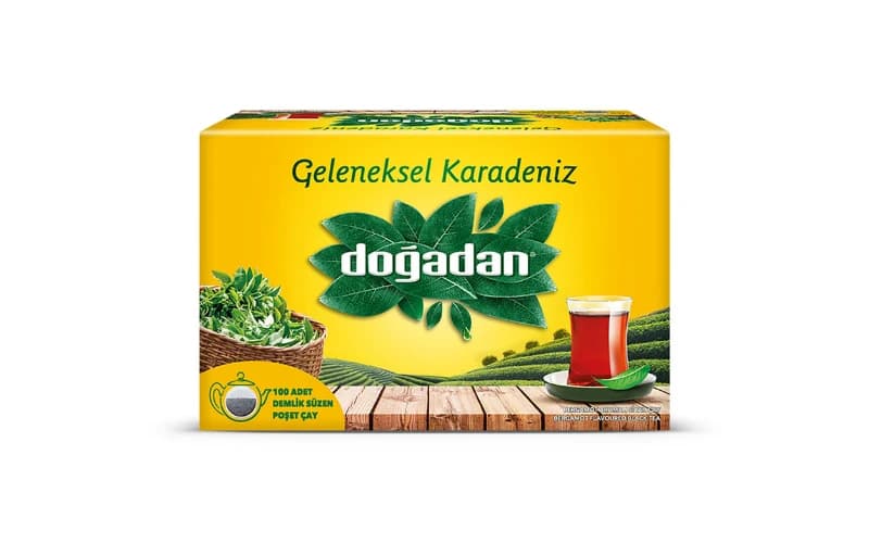Doğadan Geleneksel Karadeniz Demlik Poşet Çay 100'Lü 150 TL (2 Adet Alımda 75 TL)