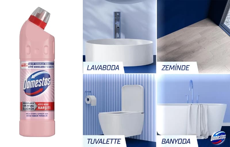 Domestos 750 ml Çamaşır Suyu 38 TL (4 Adet Alımda)