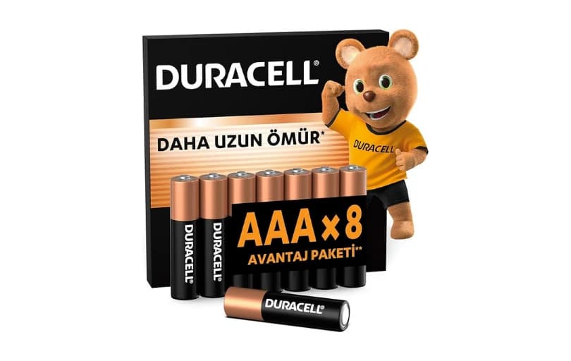 Duracell Aaa Alkalin İnce Pil (8’li Paket) 1,5 V Lr03/mn2400 184tl