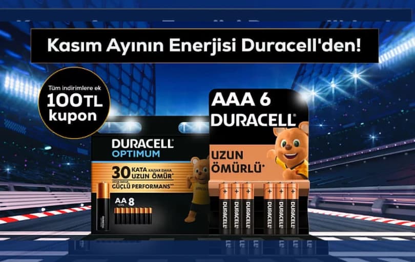 Duracell Pillerde Kasım Fırsatı