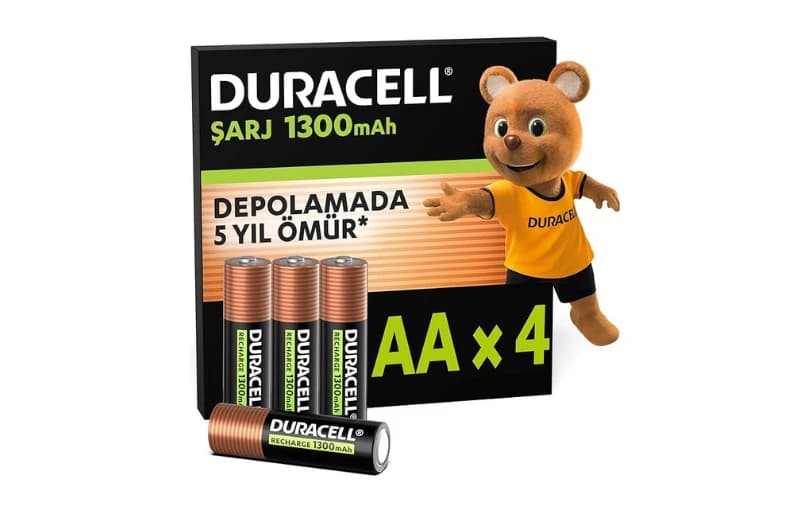 Duracell Şarj Edilebilir Aa 1300mah Piller, 4'lü Paket 499tl (6 Ayın En Düşük Fiyatı)