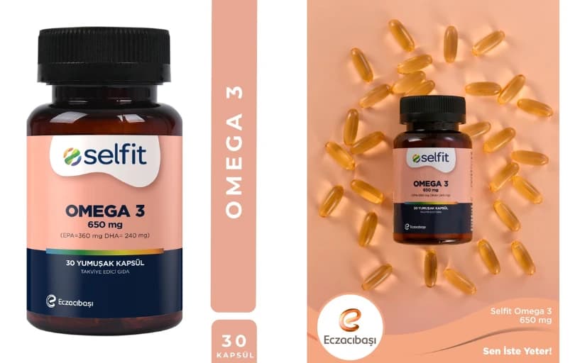 Eczacıbaşı Selfit Omega 3 30 Tablet 2 Adet Alımda Adet 225₺