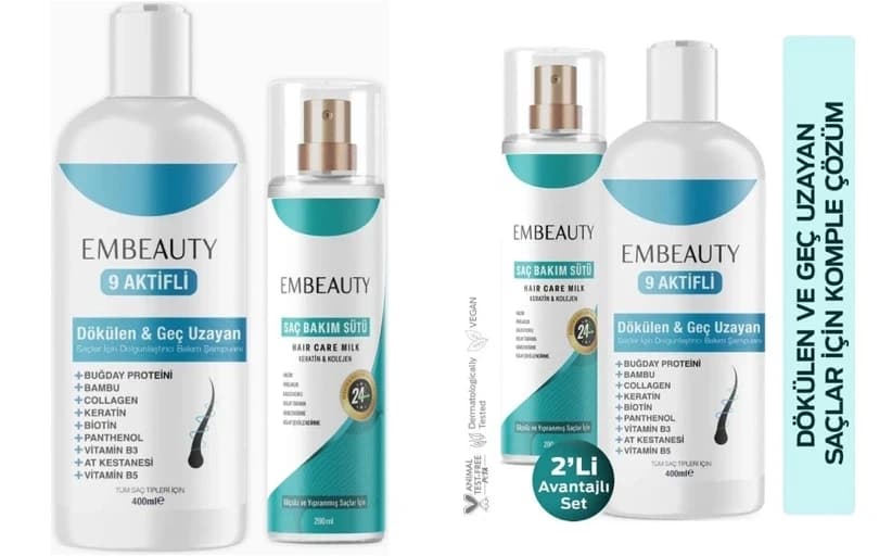Embeauty 2’li Saç Bakım Seti 3 Adet Sepette 549,15 TL