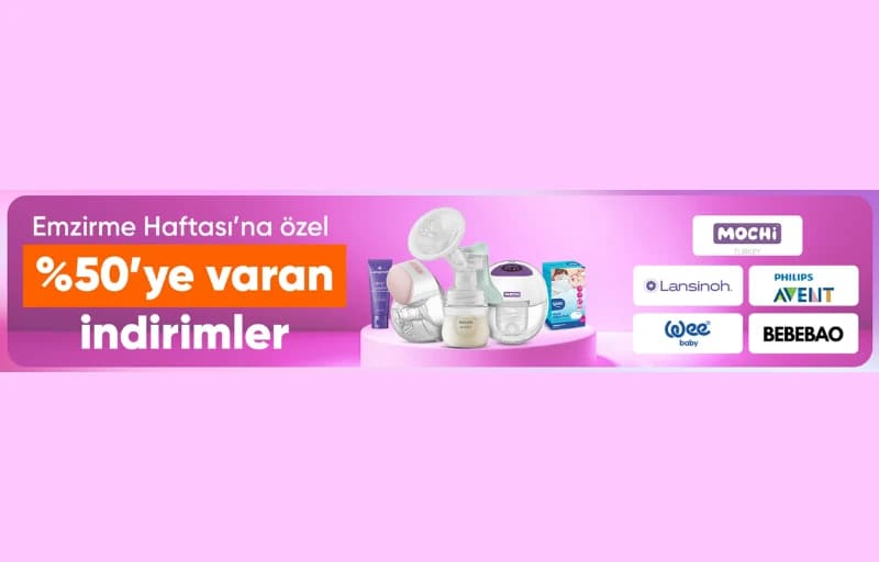 Emzirme Haftasına Özel %50'ye Varan İndirimler