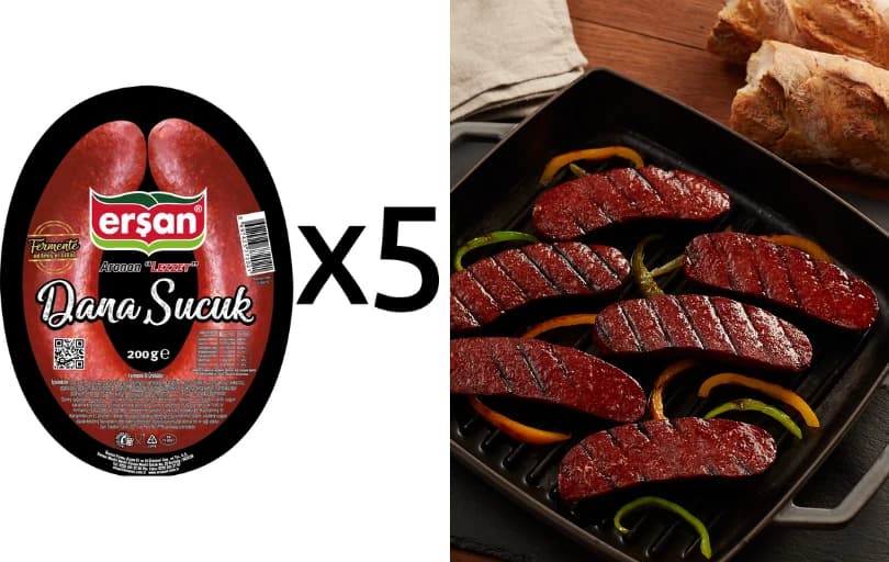Erşan Et Erşan Dana Fermente Kangal Sucuk 200 gr x 5 Adet - 1052 TL