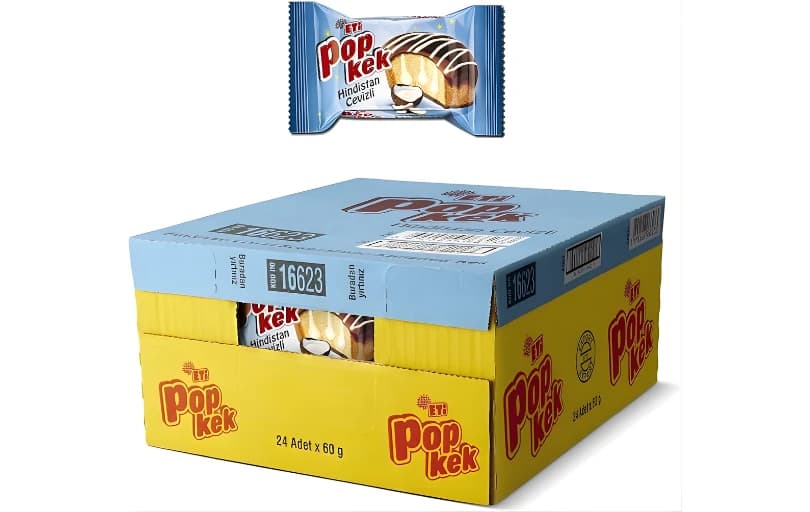 Eti Popkek Hindistan Cevizli Kek (60 g x 24 Adet) 245TL