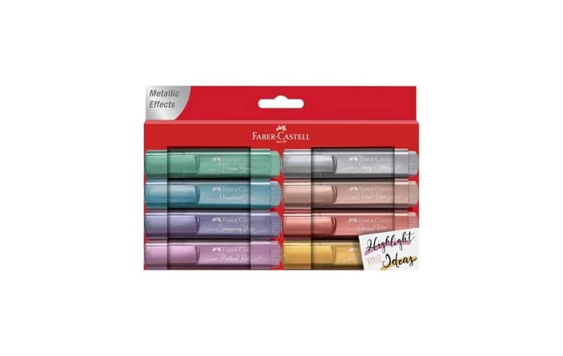 Faber-castell 46 Metalik Renk Fosforlu Kalem Seti, 8'li 399tl (6 Ayın En Düşük Fiyatı)