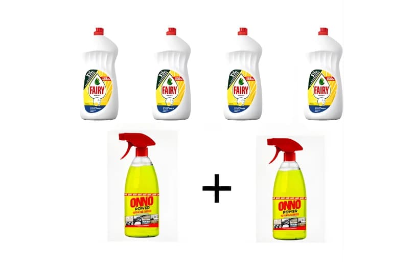 Fairy Platinum Bulaşık Deterjanı (1500 ml x 4 Adet) ve Onno Ultra Yağ Çözücü (1000 ml x 2 Adet) seti 725 TL+Kupon