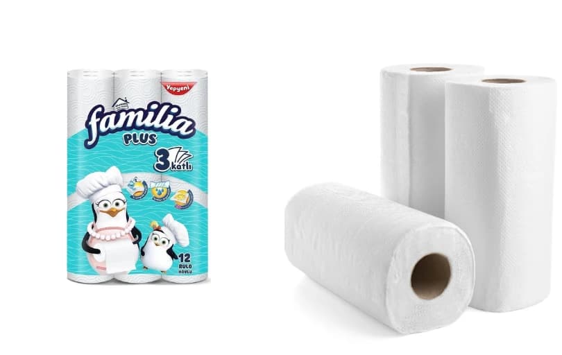 Familia 12 Rulo 3 Katlı Kağıt Havlu 150 TL (5 Adet Alımda 115 TL)