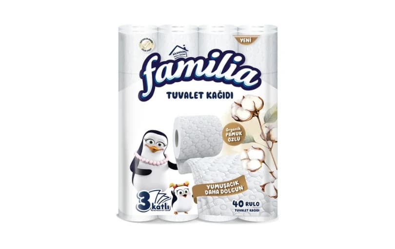 Familia Organik Pamuk Özlü Tuvalet Kağıdı 40 Rulo 331tl
