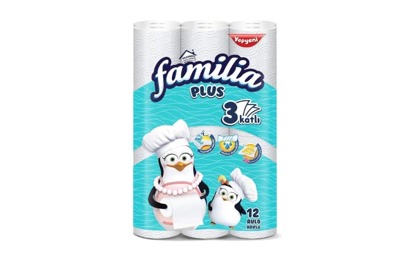 Familia Plus 3 Katlı 12Li Kağıt Havlu (1 X 12 Adet) - 126 TL
