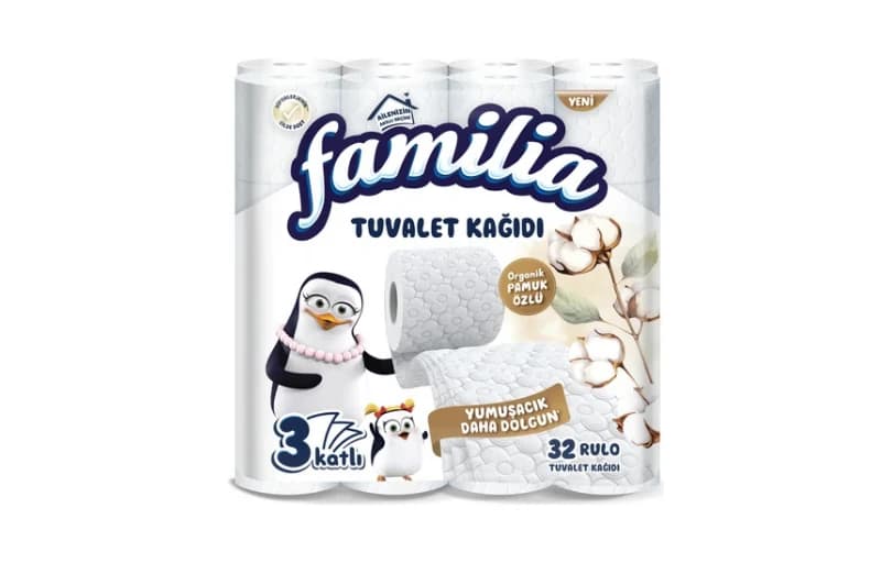 Familia Plus 32 Rulo 3 Katlı Beyaz Tuvalet Kağıdı 239tl