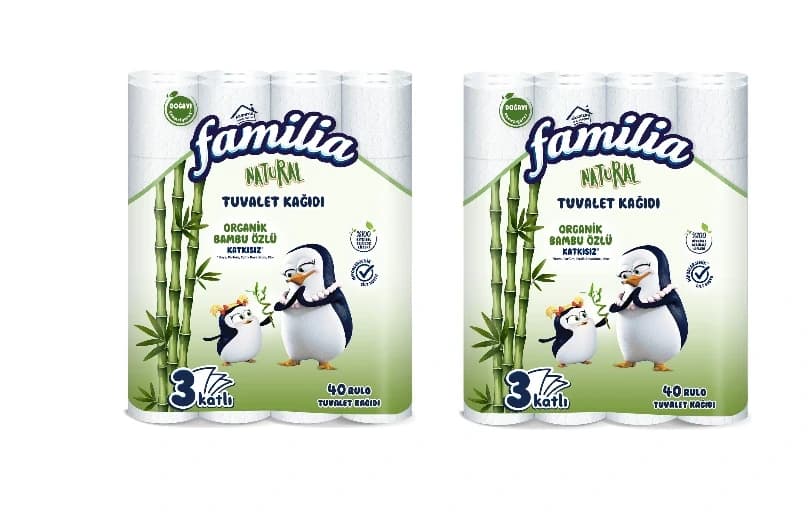 Familia Plus Natural 40’lı Tuvalet Kağıdı 2 Paket 478 TL