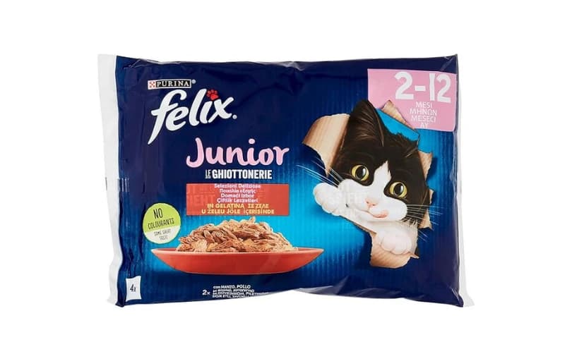 Felix Junior Yavru Yaş Kedi Maması 85gr 4lü 80tl