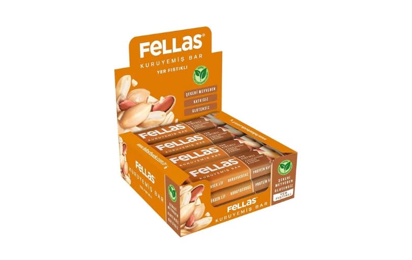 Fellas Yer Fıstıklı Kuruyemiş Bar 30 Gr X 12 Adet 307 Tl