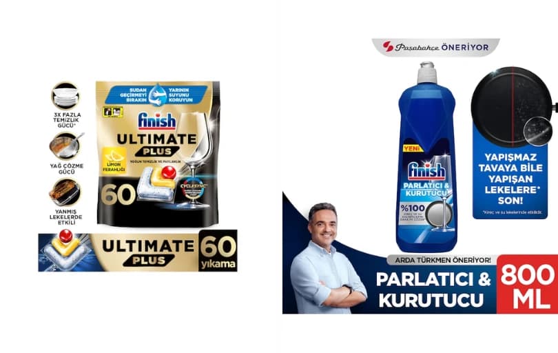 Finish Ultimate Bulaşık Makinesi Deterjanı Tableti 60 Kapsül - 329 TL