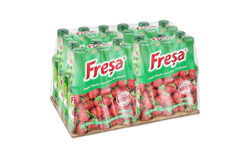 Freşa Çilek Aromalı Madensuyu 24'lü (200 Ml X 24 Adet) 500tl