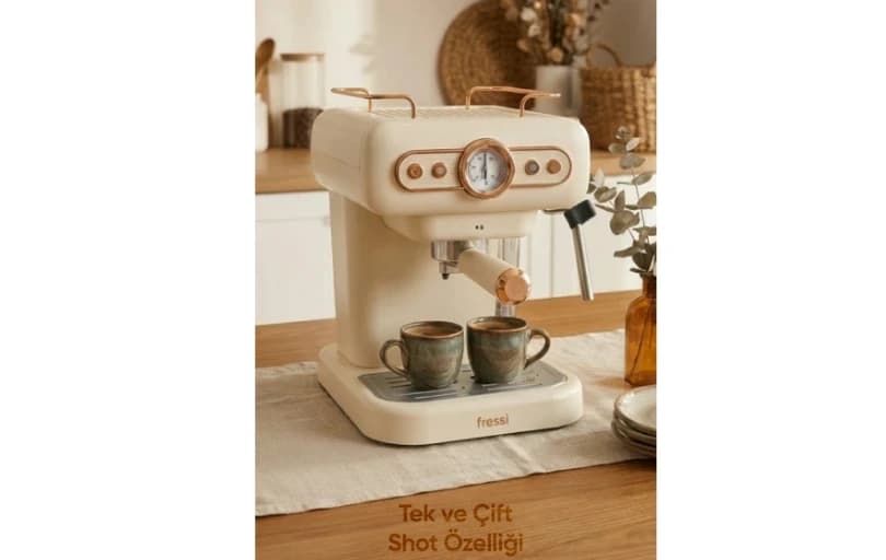 Fressi Ristretto Süt Köpürtücülü 20bar Basınçlı Kahve Makinesi 1,2lt 3.968tl (6 Ayın En Düşük Fiyatı)