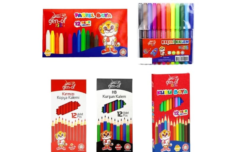Gen-Of Okula Başlangıç Boyama ve Kırtasiye Seti 199 TL!