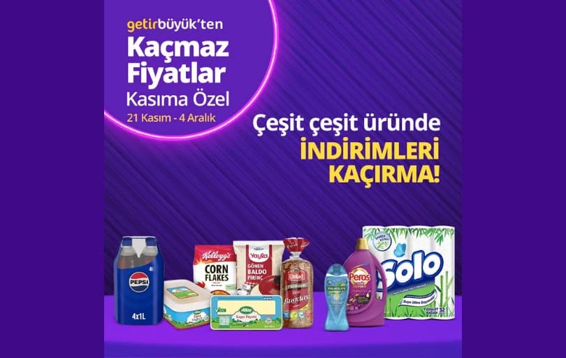 Getir'de Kasım'a Özel İndirimler Devam Ediyor