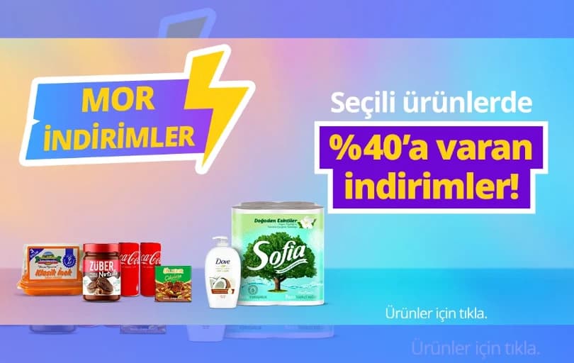 Getir'de Seçili Ürünlerde %40'a Varan İndirimler