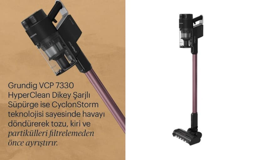 Grundig Şarjlı Dik Süpürge 3.999 TL (Son 6 Ayın En Düşük Fiyatı)