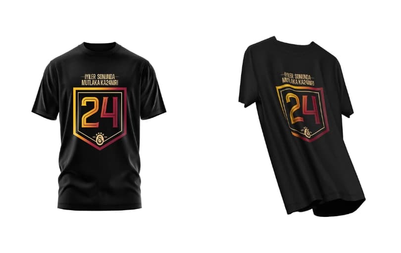 GS Store Galatasaray 24 Şampiyonluk T-Shirt 89 TL (Stok Sınırlı)