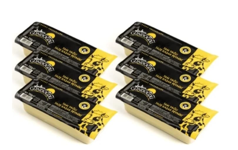 Gündoğdu Taze Kaşar Peyniri 700 Gr 6'lı 1.999 Tl