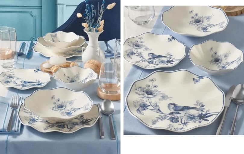 Güral Porselen Nesrin 24 Parça Yemek Seti 1643₺