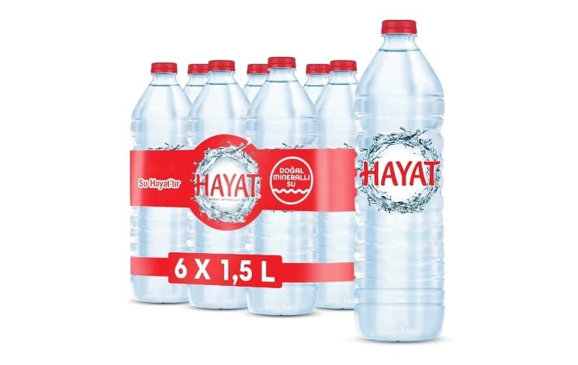 Hayat Doğal Mineralli Su 6x1,5 L Amazon'da 130 Tl