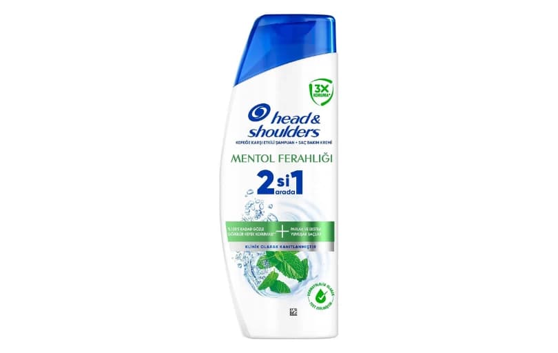 Head & Shoulders Mentol Ferahlığı 2'si 1 Arada Kepeğe Karşı Etkili Şampuan 300ml 109tl