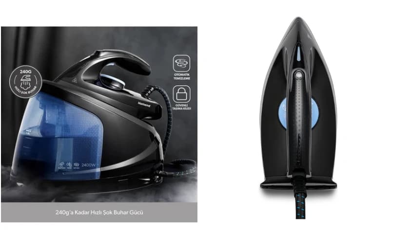 Homend Steamwork Buhar Kazanlı Ütü 2.699,10 Tl