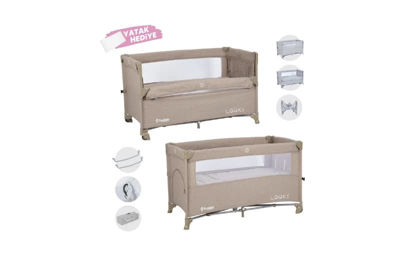Huggy Looks 5 In 1 Anne Yani Park Yatak Oyun Parkı+yatak 2.999tl