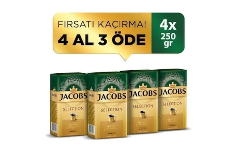 Jacobs Filtre Kahve Selection 4 X 250 G 499 TL