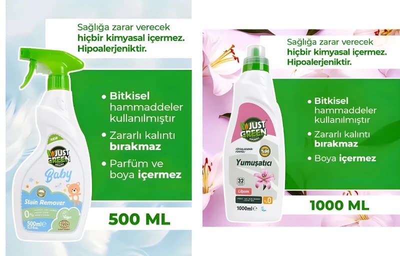 Just Green Organic Baby Leke Çıkartıcı 117,99 TL