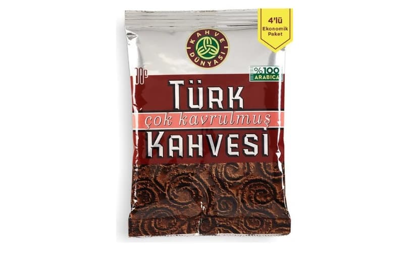 Kahve Dünyası Çok Kavrulmuş Türk Kahvesi 100G 4'lü 312 TL 2 adet alımda 156 TL