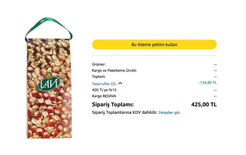 Kahve Dünyası Lavi Karışık Dolgulu Çikolata 1kg 425₺