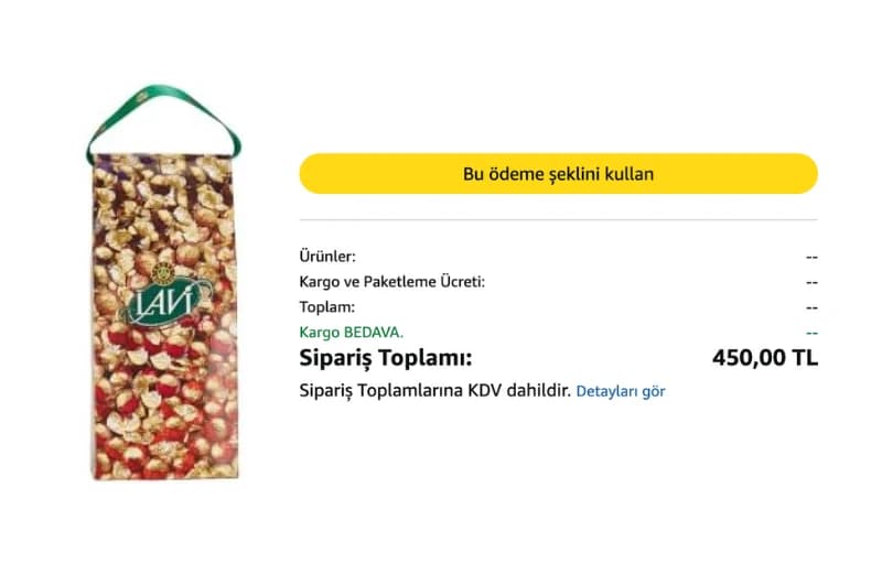 Kahve Dünyası Lavi Karışık Dolgulu Çikolata 1kg 450₺