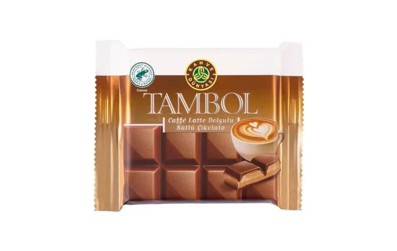 Kahve Dünyası Tambol Caffe Latte Dolgulu Sütlü Çikolata 100 Gr 50tl