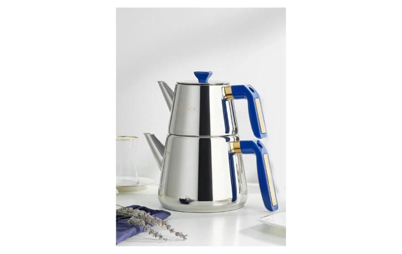 Karaca Piramit Midi Medium Dark Blue Çaydanlık Takımı 1.260tl (6 Ayın En Düşük Fiyatı)