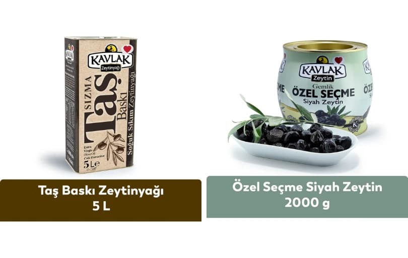 Kavlak Zeytin ve Zeytinyağı %30 İndirim!