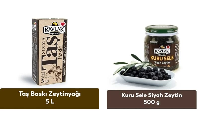 Kavlak Zeytin ve Zeytinyağı %35 İndirim!