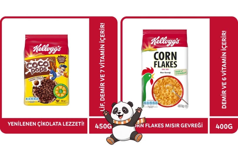 Kellogg's Sepette %45 'e Varan ve 4 al 2 öde Fırsatı
