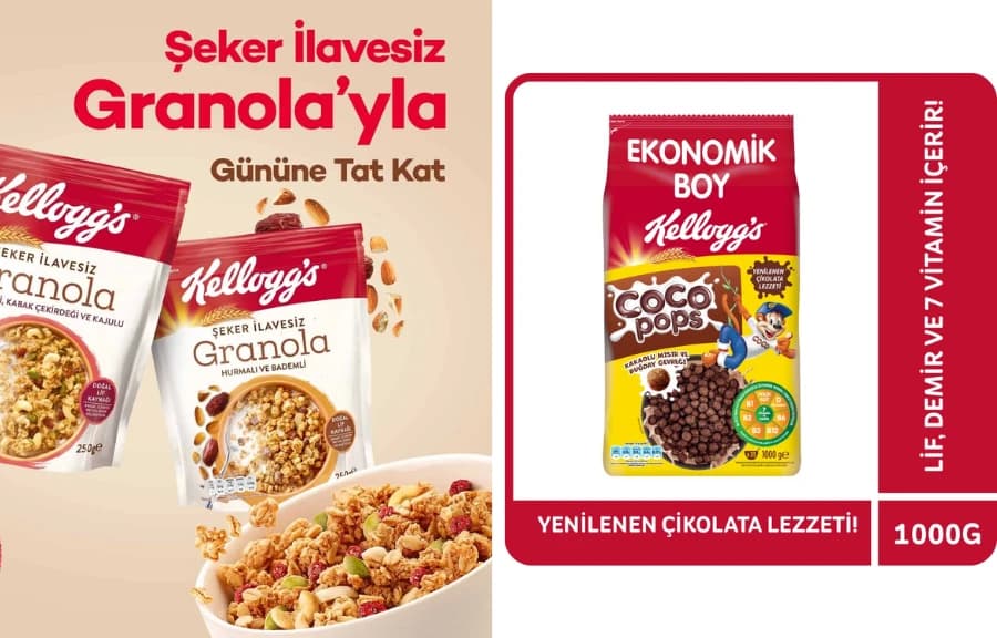 Kellogg's Ürünlerinde 2.si %50 İndirim!