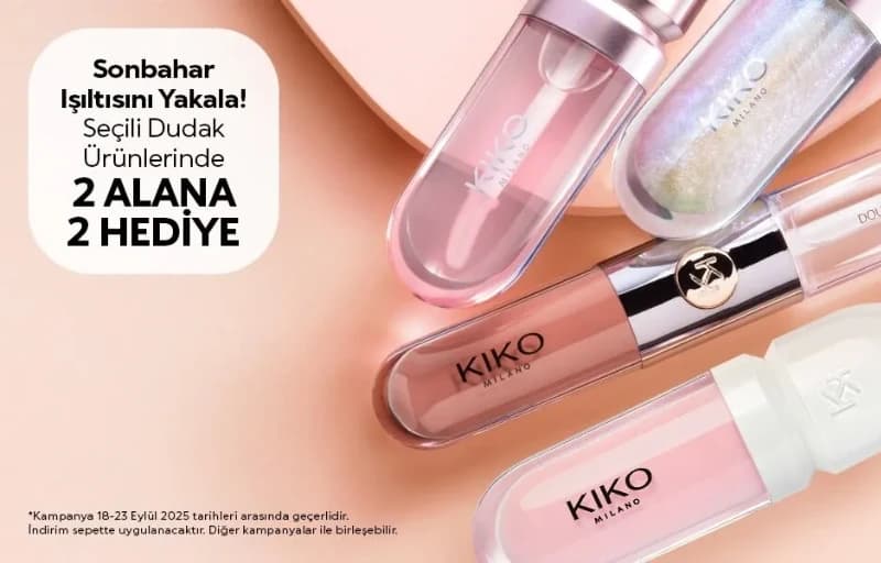Kiko Milano Seçili Dudak Ürünlerinde 4 Al 2 Öde Fırsatı!