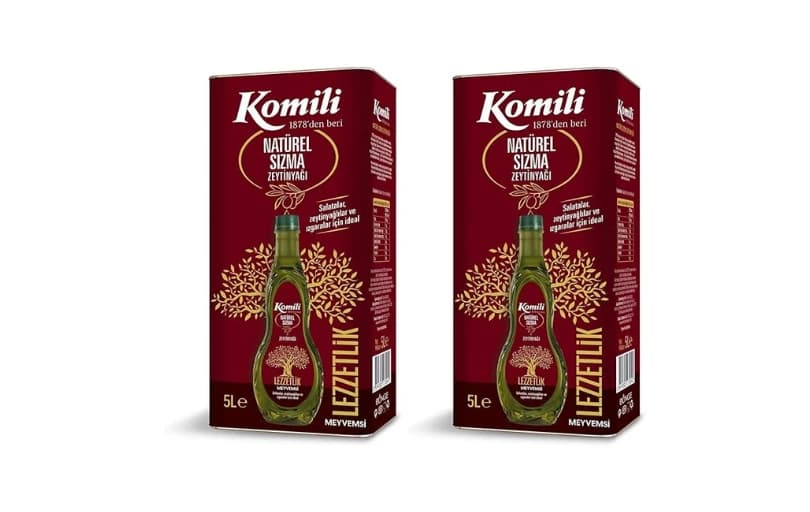 Komili Sızma Zeytinyağı 5 Lt Teneke (2 Paketi) 3.265tl (6 Ayın En Düşük Fiyatı)