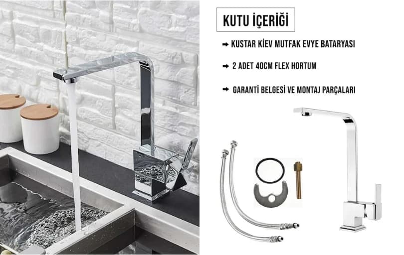 Kustar Kiev Mutfak Eviye Bataryası Sepette Kuponla 682 TL (Son 6 Ayın En Düşük Fiyatı)