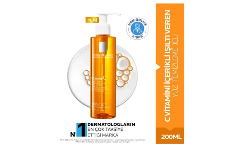 La Roche-posay C Vitamini İçerikli Işıltı Veren Yüz Temizleme Jeli 200 Ml 452tl (6 Ayın En Düşük Fiyatı)